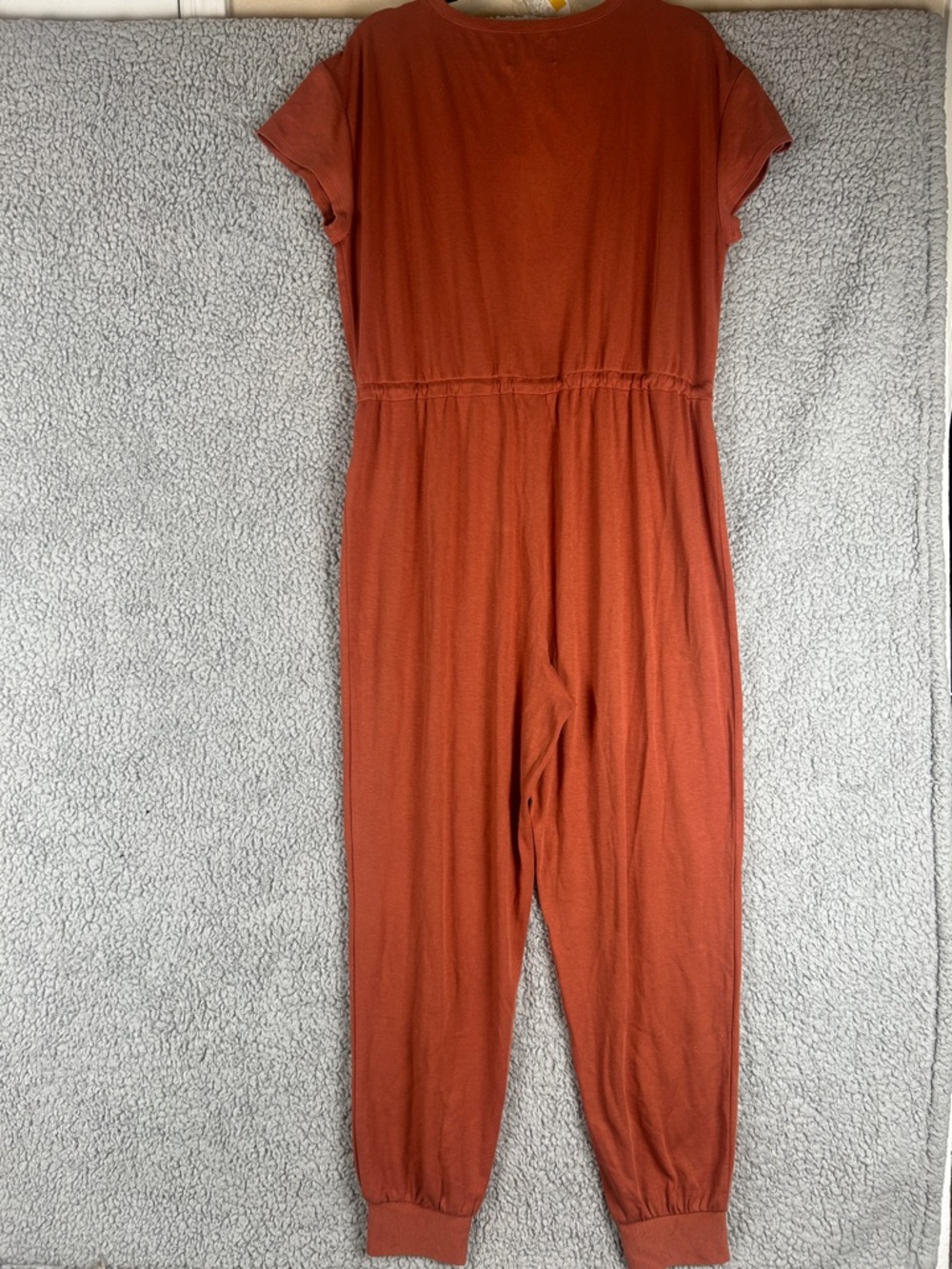 Madewell Short Sleeve Adjustable Drawstring Waist Jumpsuit Size L - Picture 12 of 15